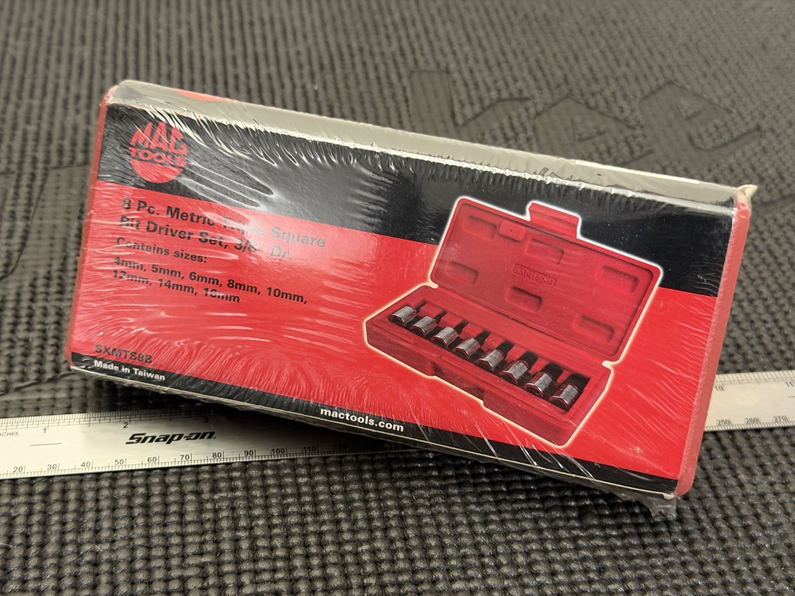 NEW Mac Tools 3/8″ Drive 8PC Triple Square Driver Set – SXMTS8B