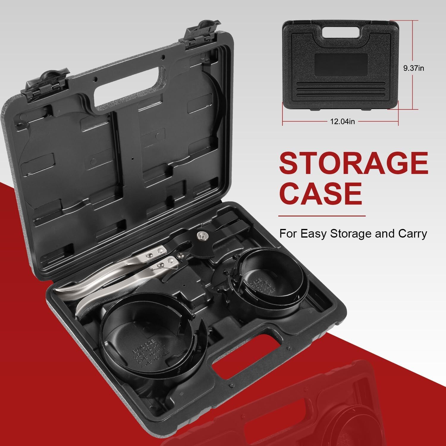 940387 Piston Ring Compressor Tool Set for Car Engine Vehicle Maintenance Clamps