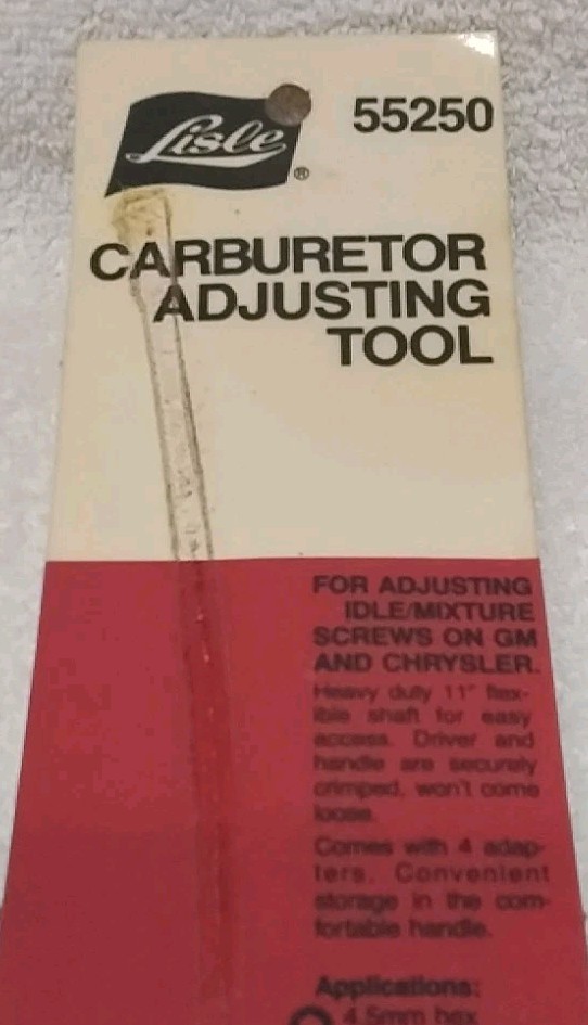 55250 LISLE CARBURETOR ADJUSTING TOOL «MADE IN THE USA » 🇺🇸