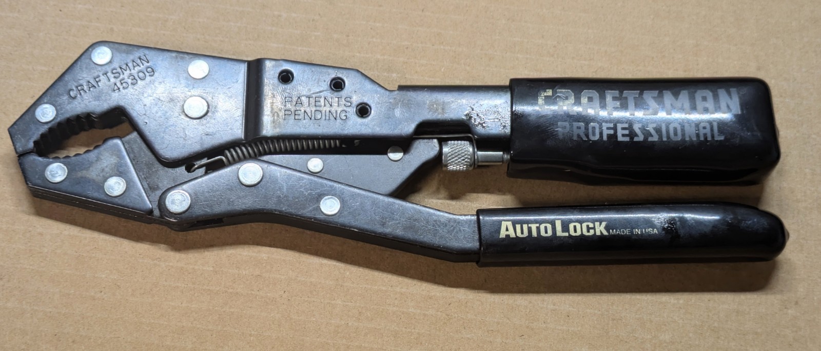 Craftsman Professional 45309+45307 Auto Lock Pliers + Clench Wrench + Robo Grip