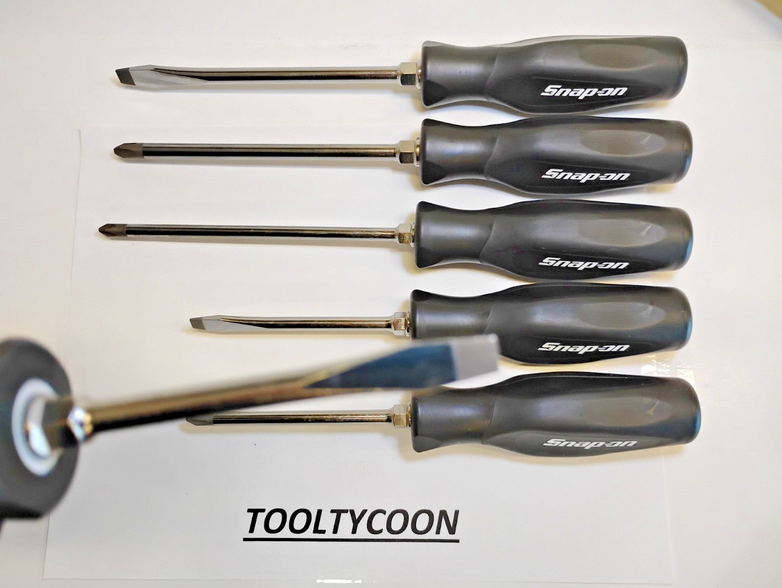 Snap-On Tools USA NEW Custom LIMITED 6pc BLACK Screwdriver Set Phillips & Flat