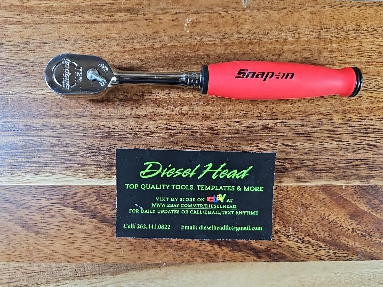*New* Snap On FHCL72 3/8″ Head NEW STYLE RED Soft Handle Ratchet FREE SHIPPING