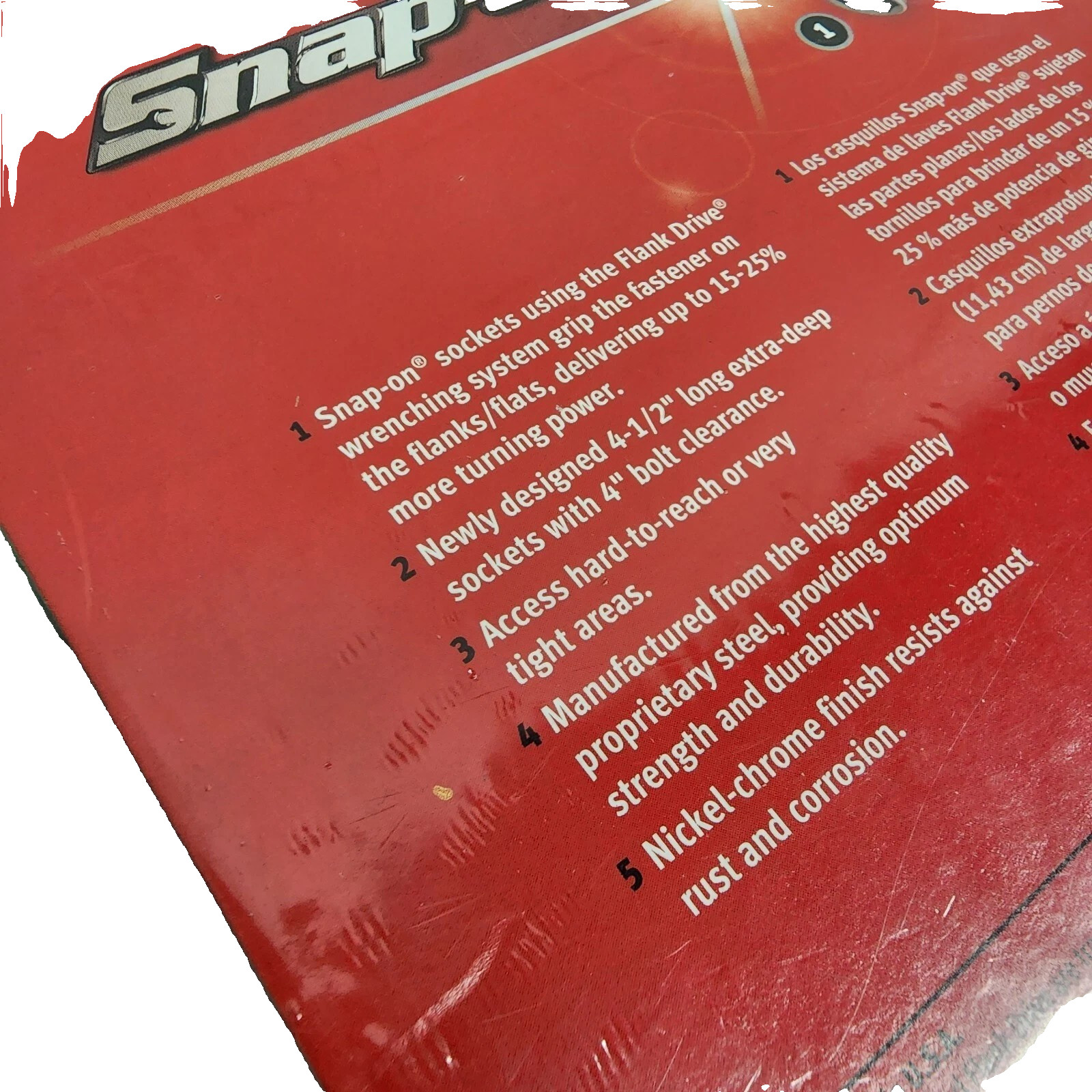 New Snap-on™ 1/4″ drive 7 – 15 mm 9pc 6-pt Extra Deep Socket SET 109STMML SEALed