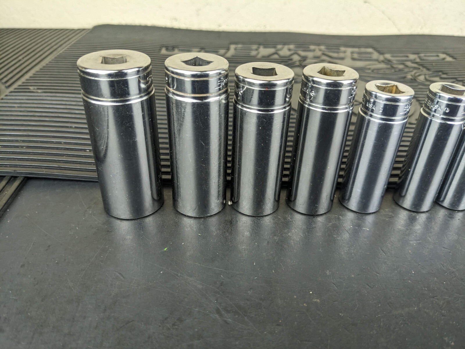 #bg228 Snap on Tools 211SFSY 3/8″ Drive Deep Chrome Socket Set Socket Set