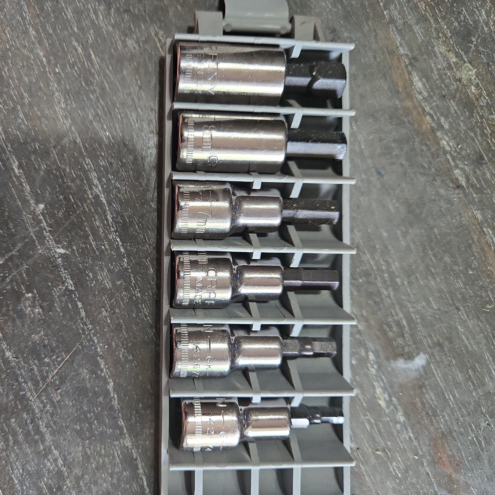 Craftsman 6 Pc. «GK» Metric Hex Bit Driver Socket 3/8″ Drive USA