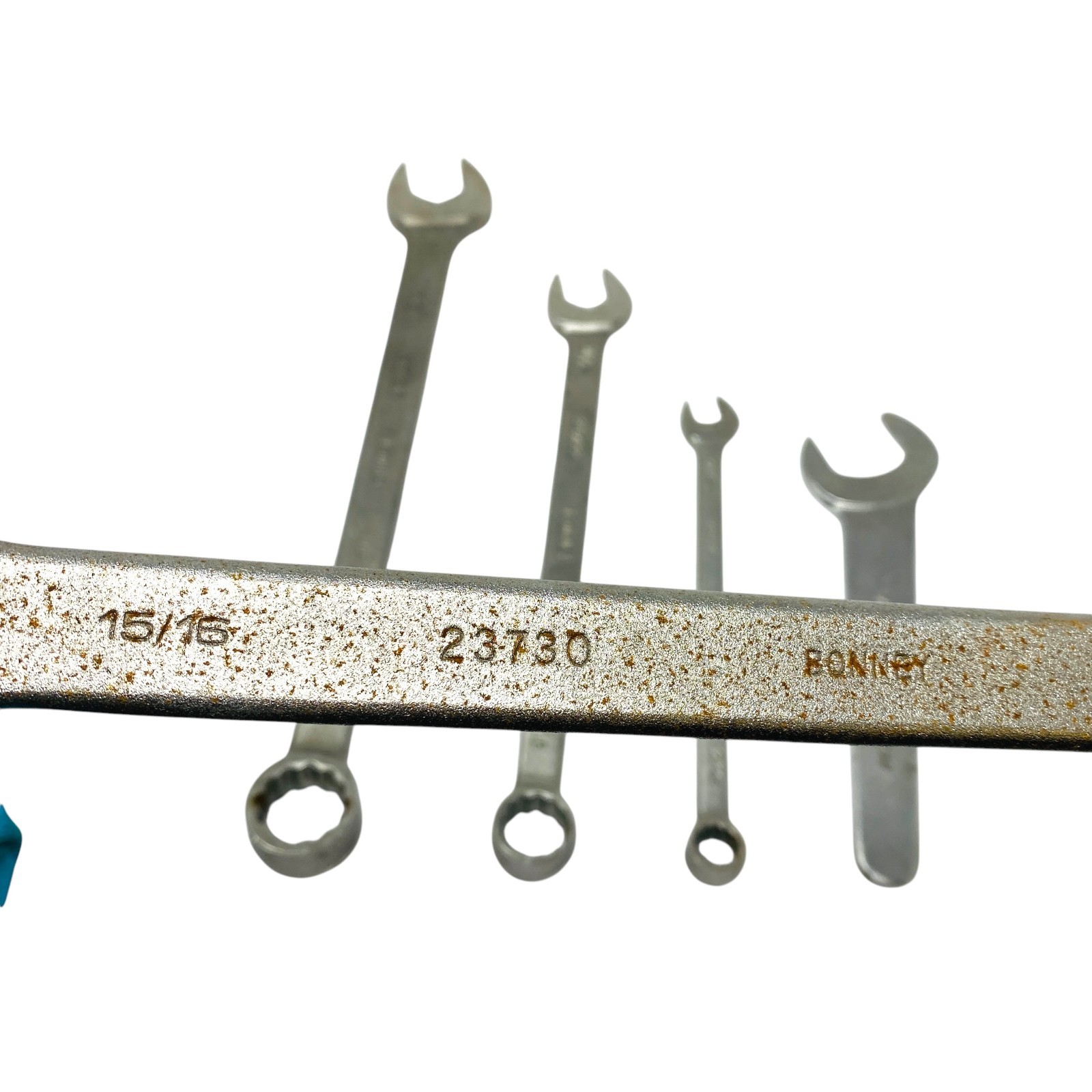 Bonney USA Lot Mixed Combination & Open End Wrench Hand Tool Set, 5 Pcs