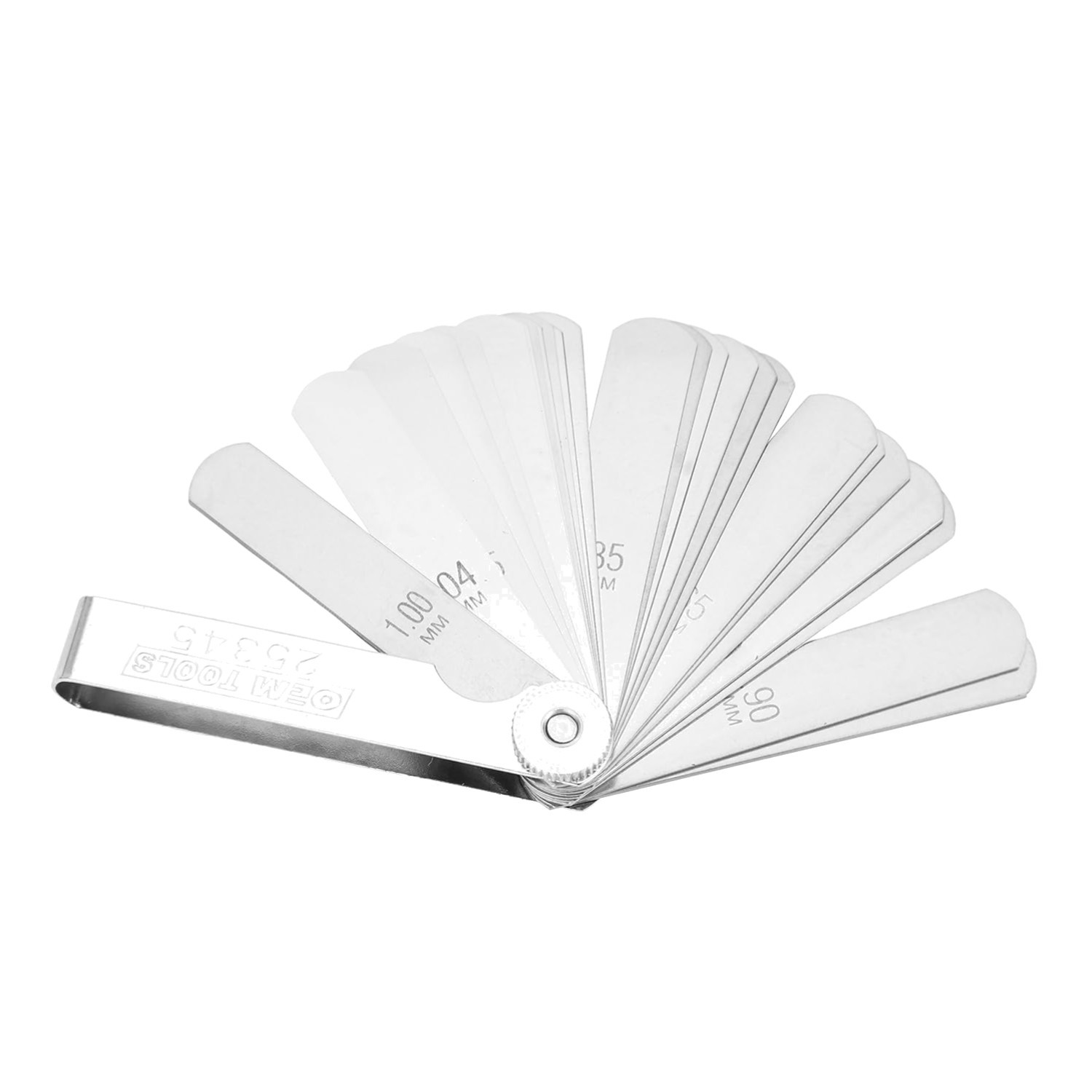 25-Blade Metric Feeler Gauge Set for Precision Measurements in Millimeters
