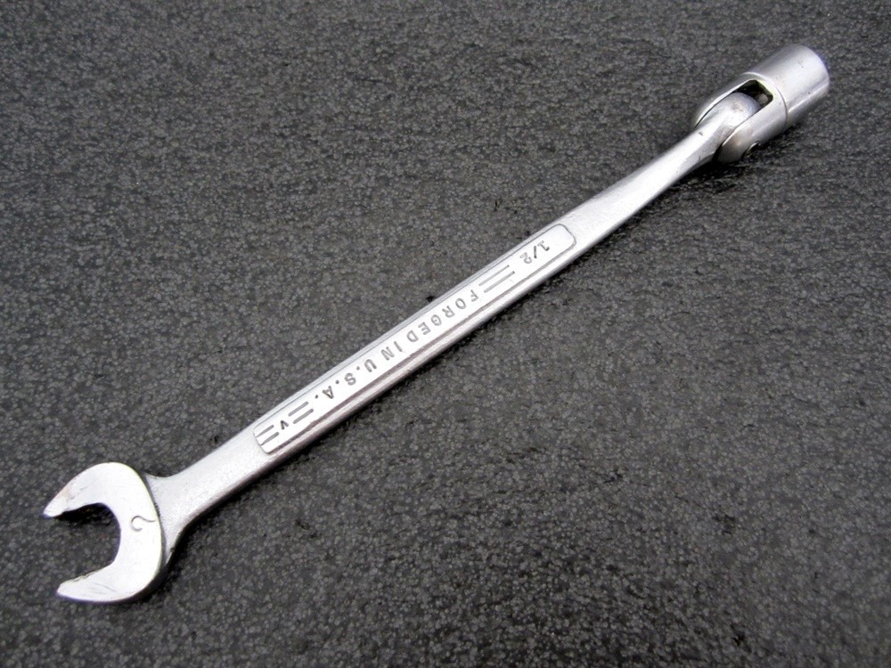 Vintage Craftsman 1/2″ Saltus Socket Wrench 42542 Flex End =V= Made in USA