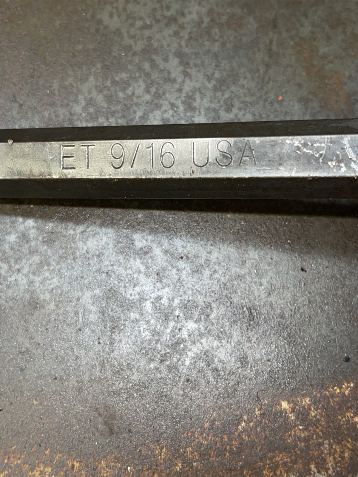 NOS Eklind Tools ET USA 9/16 in Allen Hex Key SAE 9.5” Long Vintage