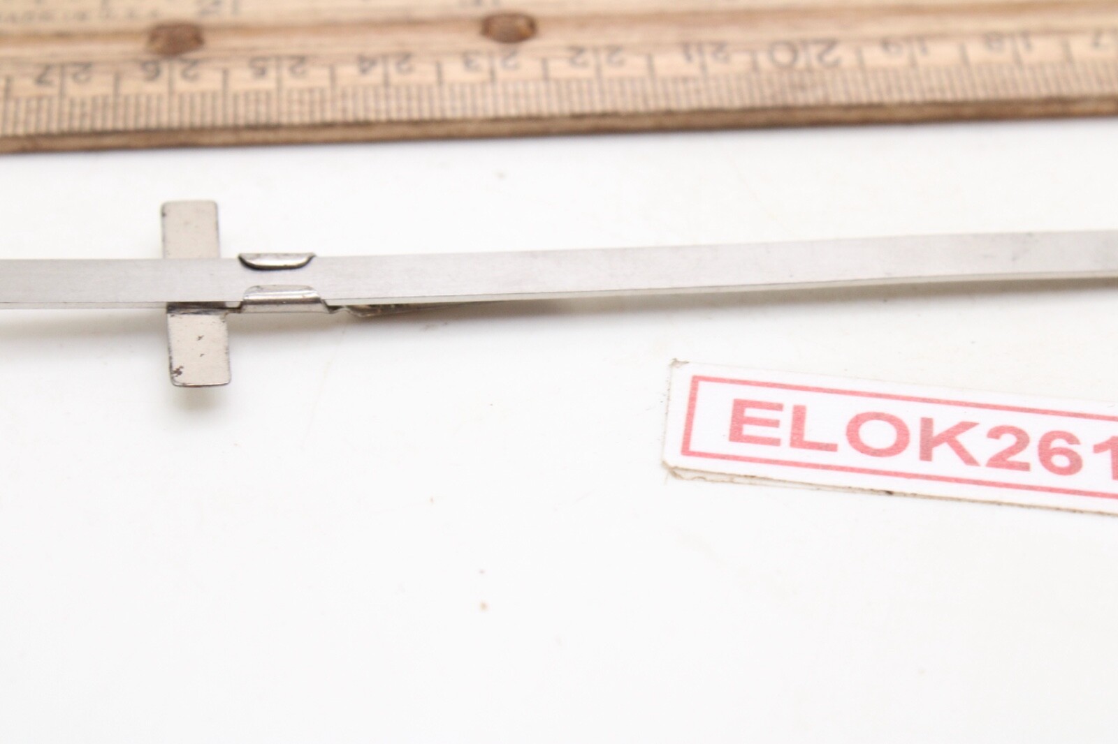 Snap-on 6″ Steel Metric Equivalents Scale Depth Gauge Pocket Size USA