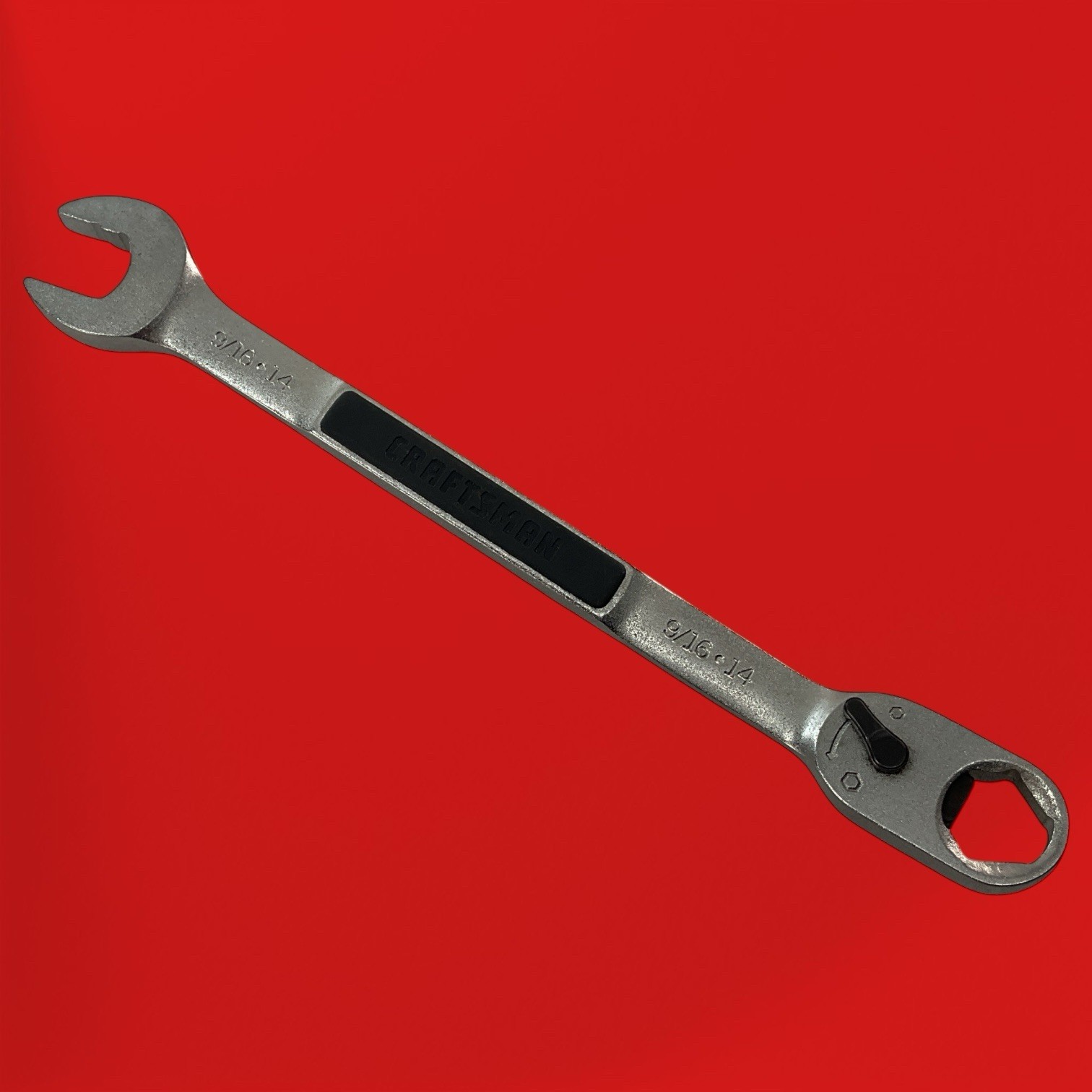 Craftsman 12761 A-AE Open Box End Wrench 9/16–14 9″ Mechanic Chrome Shop Tool