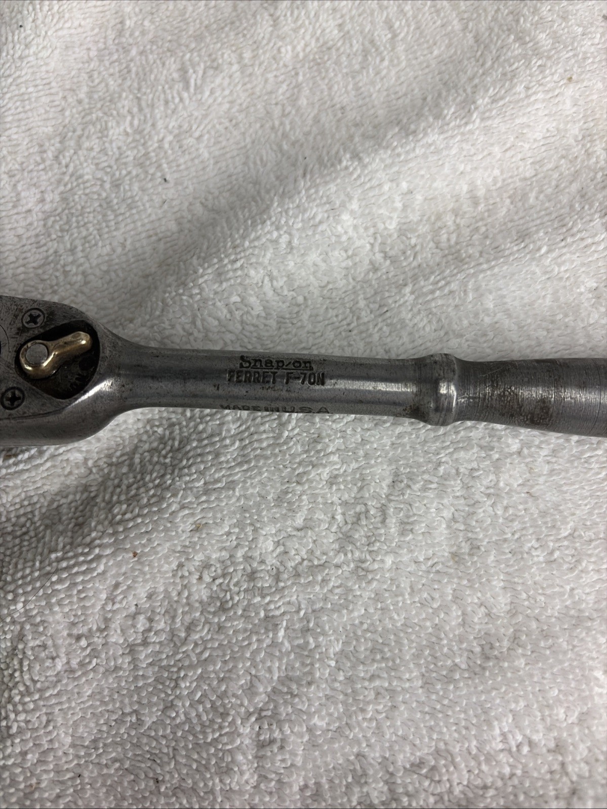 Snap-On Ferret F-70N 3/8″ Dr. Ratchet with Oil Port 1946 Date code. Made In USA