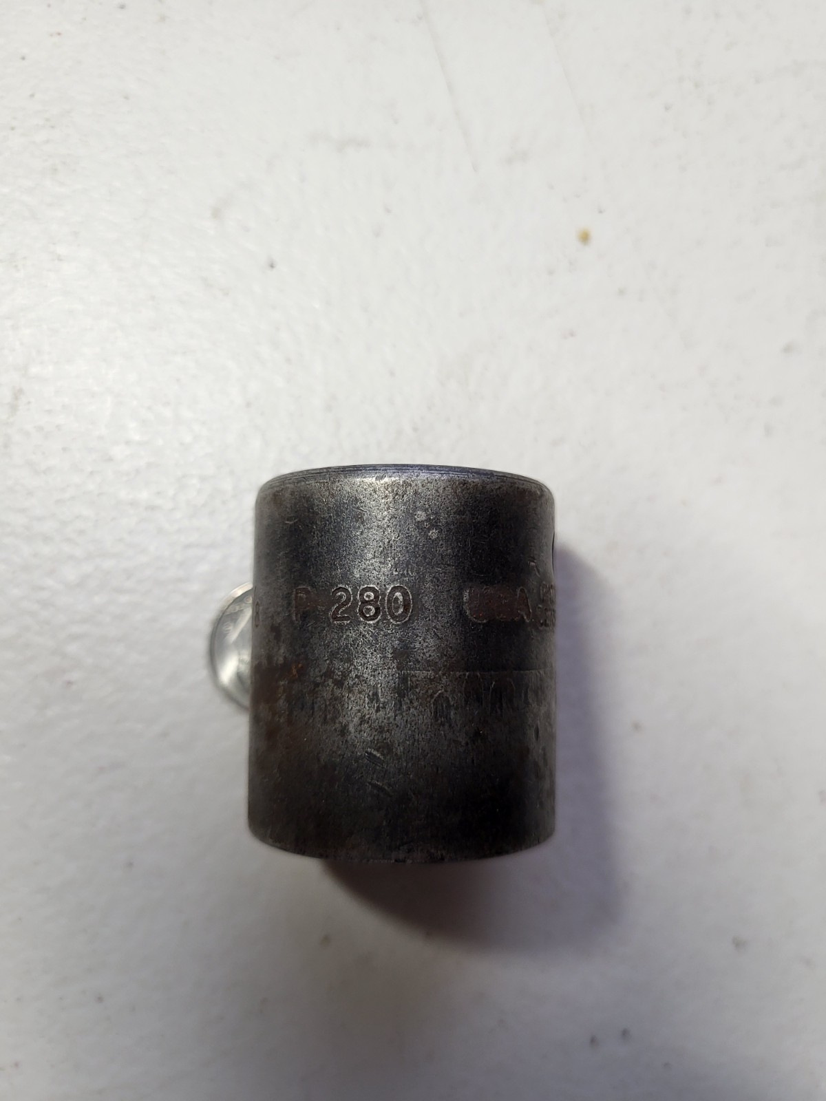 Snap-On USA 1/2″ Drive 7/8″ 6-point Shallow Impact Socket P280 Good Condition