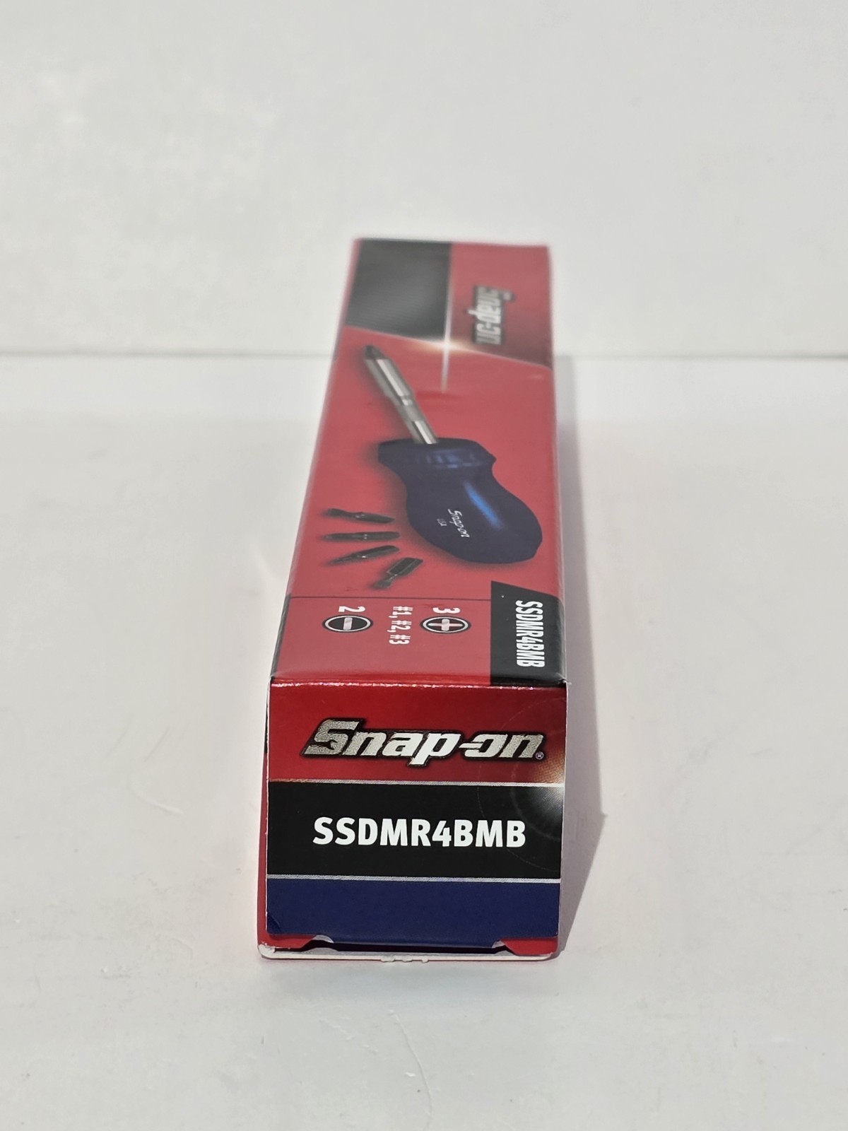 NEW! Snap-on Tools USA POWER BLUE Hard Handle Ratcheting Screwdriver SSDMR4BMB