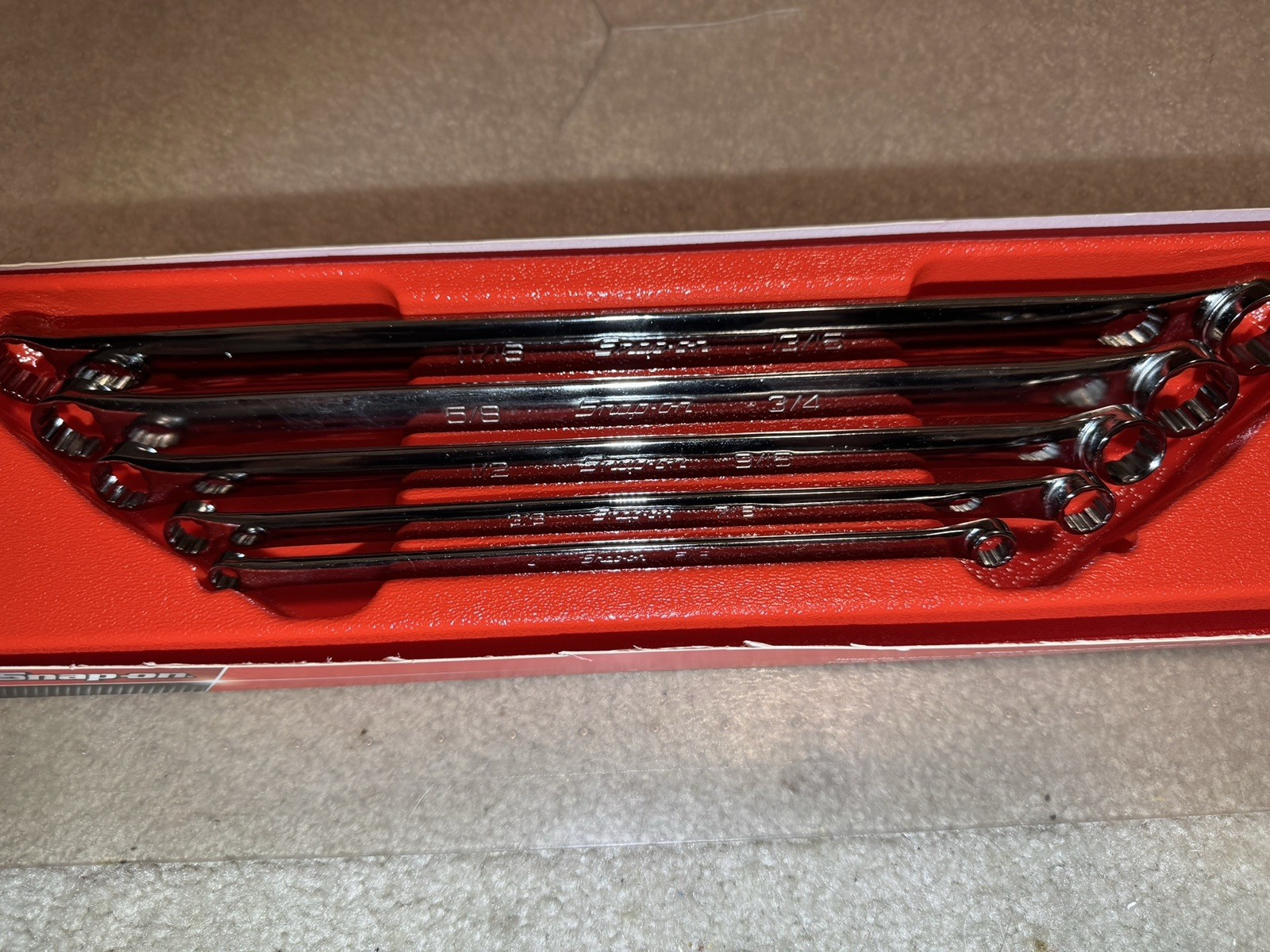 Snap-On 5-Piece Hi-Performance Box Werench Set W/Free Cup Set NEW