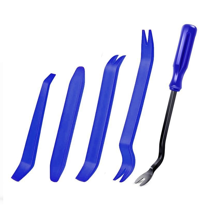 5Pcs Car Trim Removal Tool Set Hand Tools Pry Bar Panel Door Interior Clip Kit