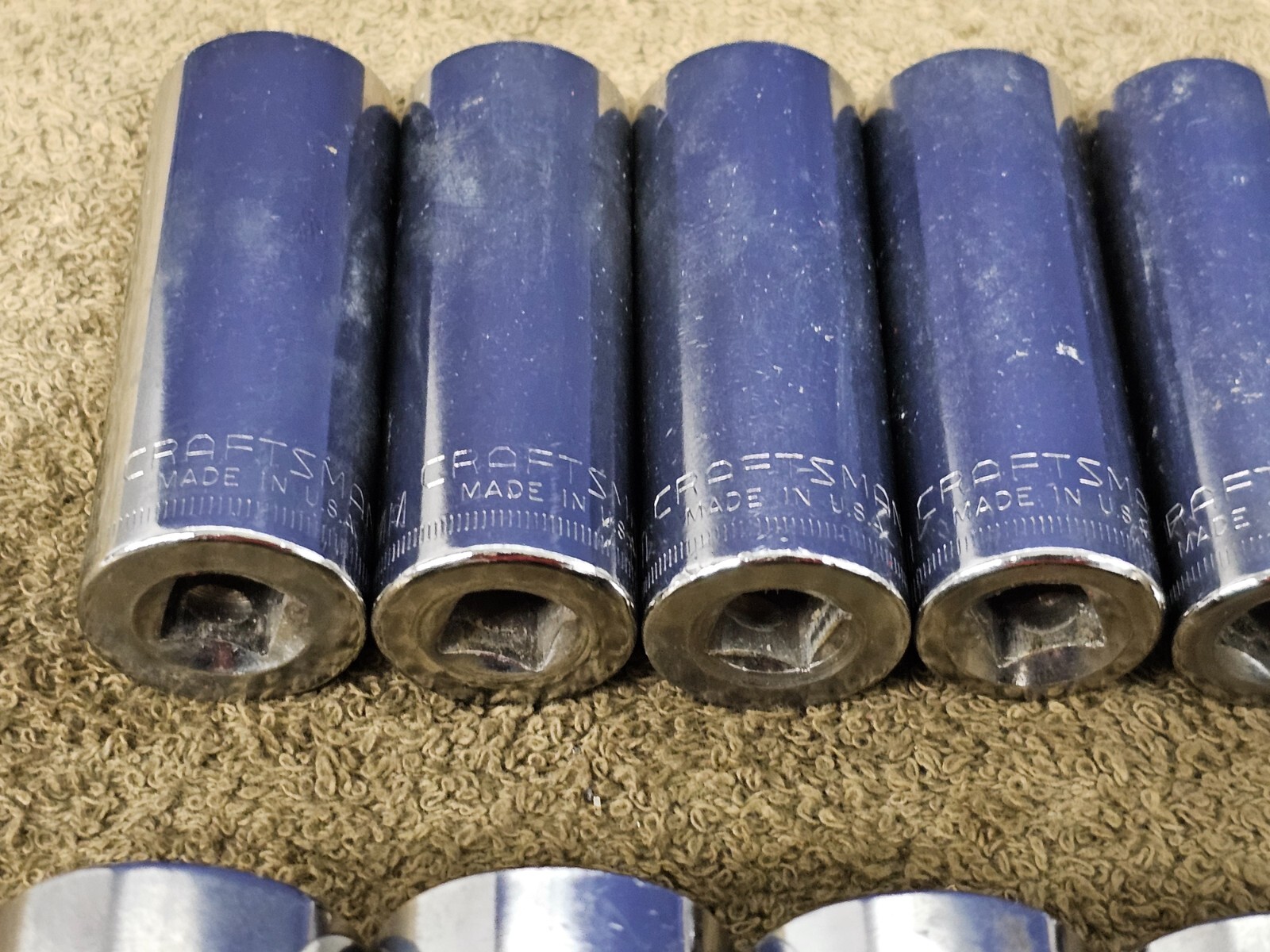 Craftsman G Deep Well Socket Set 3/8 Drive 6Pt Metric 19 18 17 15 14 12 10mm USA