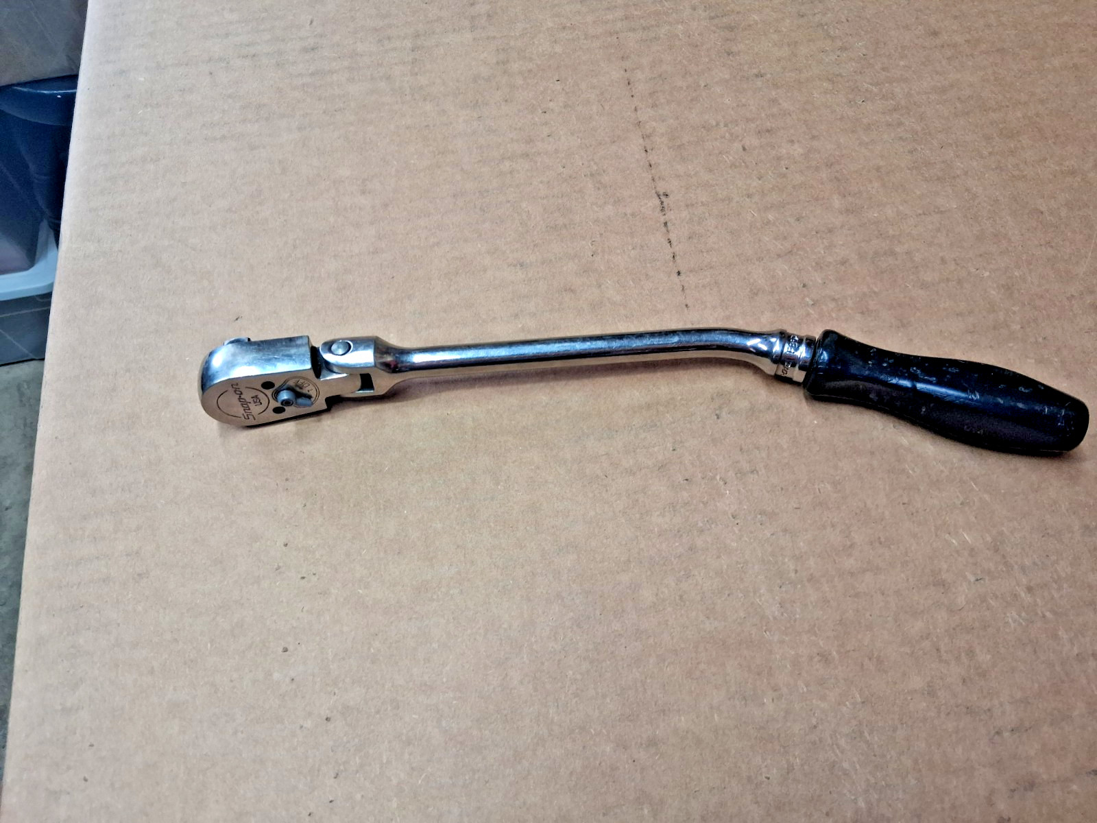Snap-On F852 3/8″ Drive Flex Head Offset Bent Handle Ratchet 12″ USA