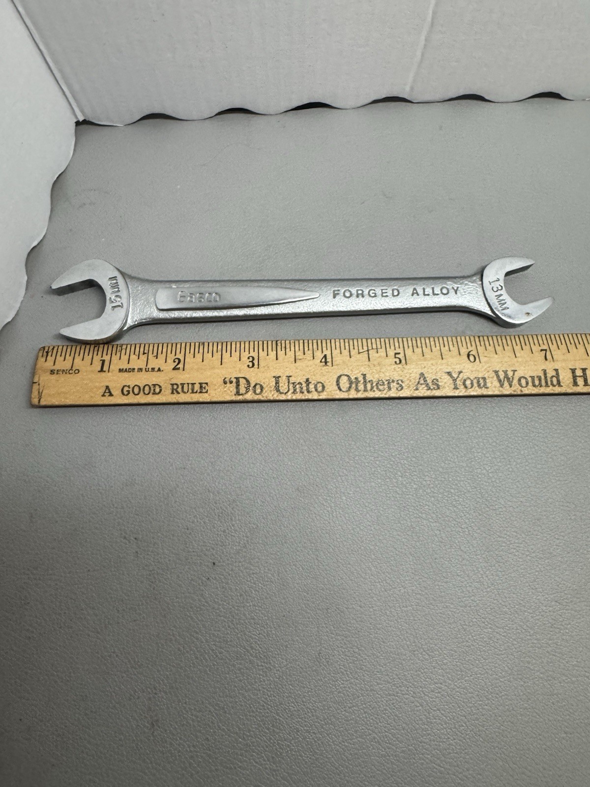 Easco 13mm X 15mm Open End Wrench 61 615 USA 61615