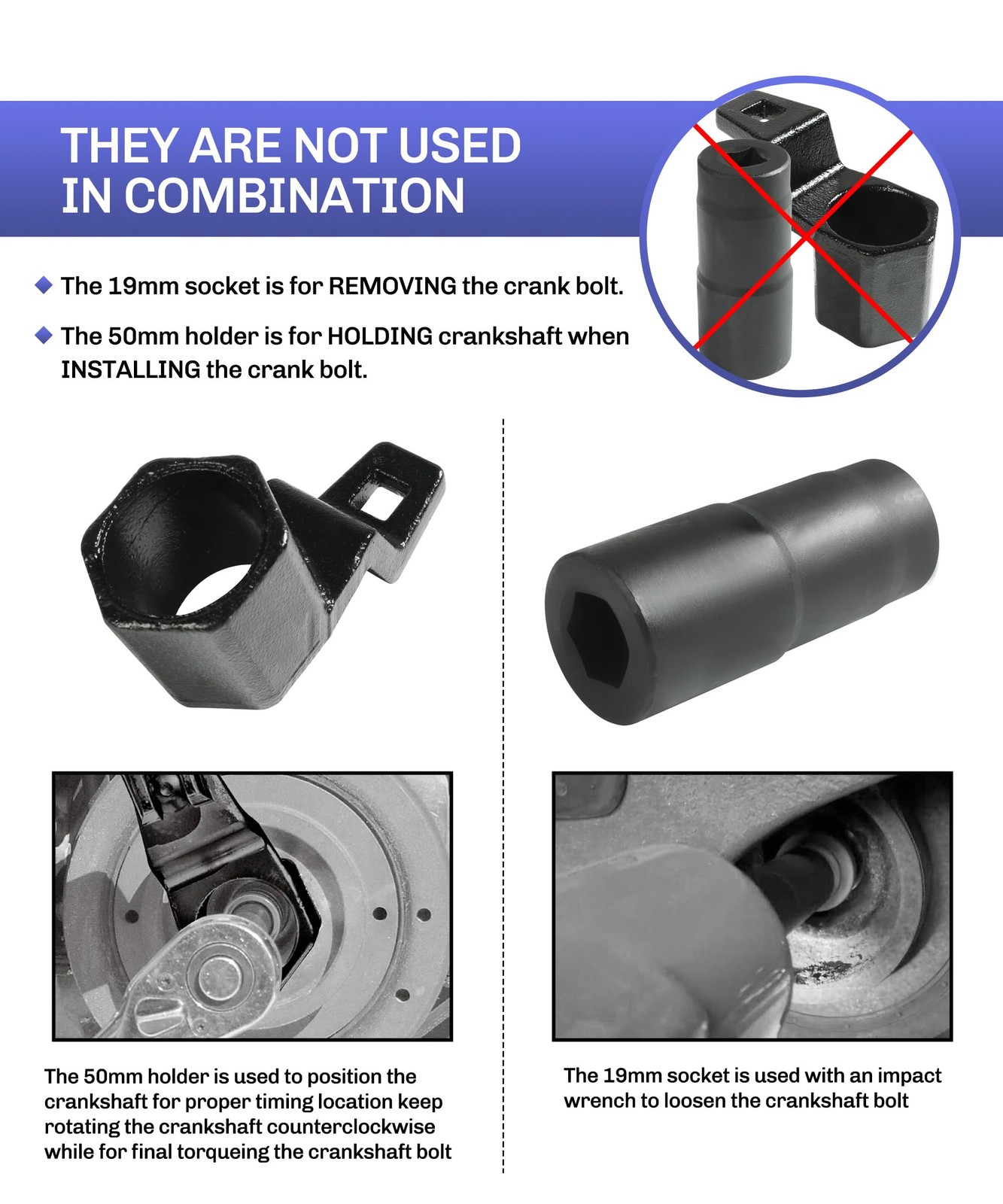bylikeho Crankshaft Pulley Removal Tool,Automotive Tool,Car Accessories…