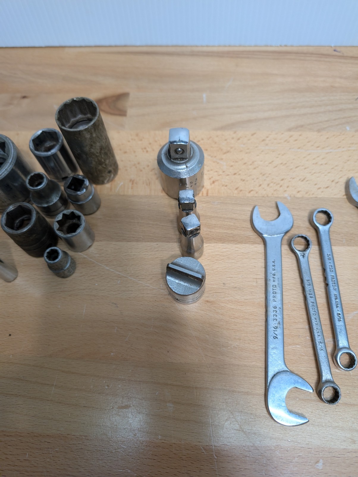Assorted PROTO USA Sockets And Tools 7lbs 10oz Of Vintage Tools
