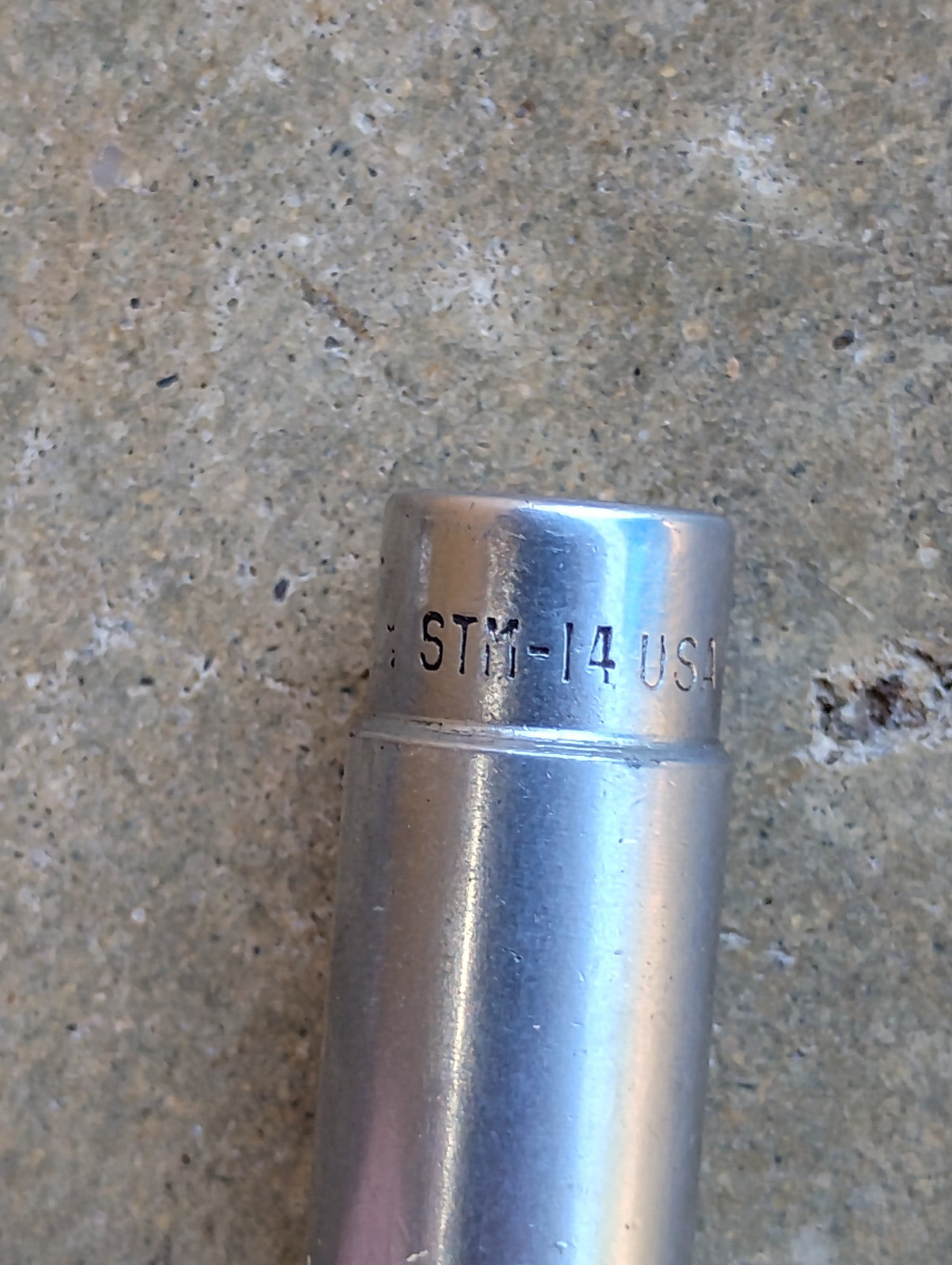 Snap On 1/4″ Drive 7/16″ 6PT SAE Deep Chrome Socket STM14