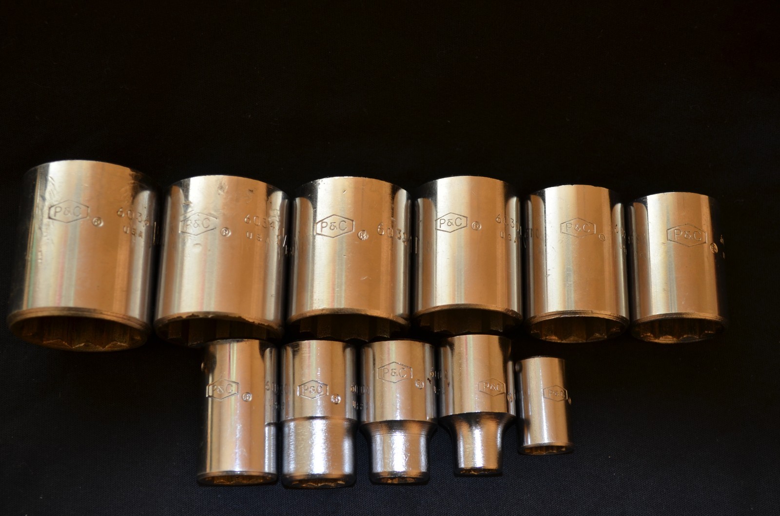 Vintage P&C (Plomb/ Proto) Sockets USA made 1/2″& 3/8″ Drive