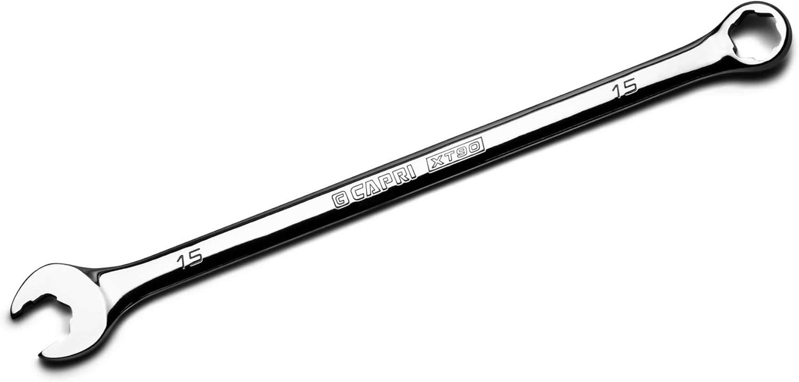 15 mm WaveDrive Pro Combination Wrench, Chrome Molybdenum Steel, 15 Degree