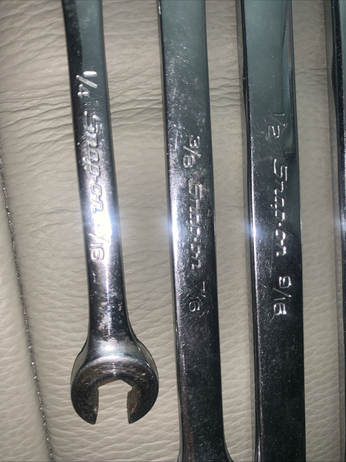 Snap-on Tools Double Flare Nut 6 Point Line Wrench Set 5-pc SAE