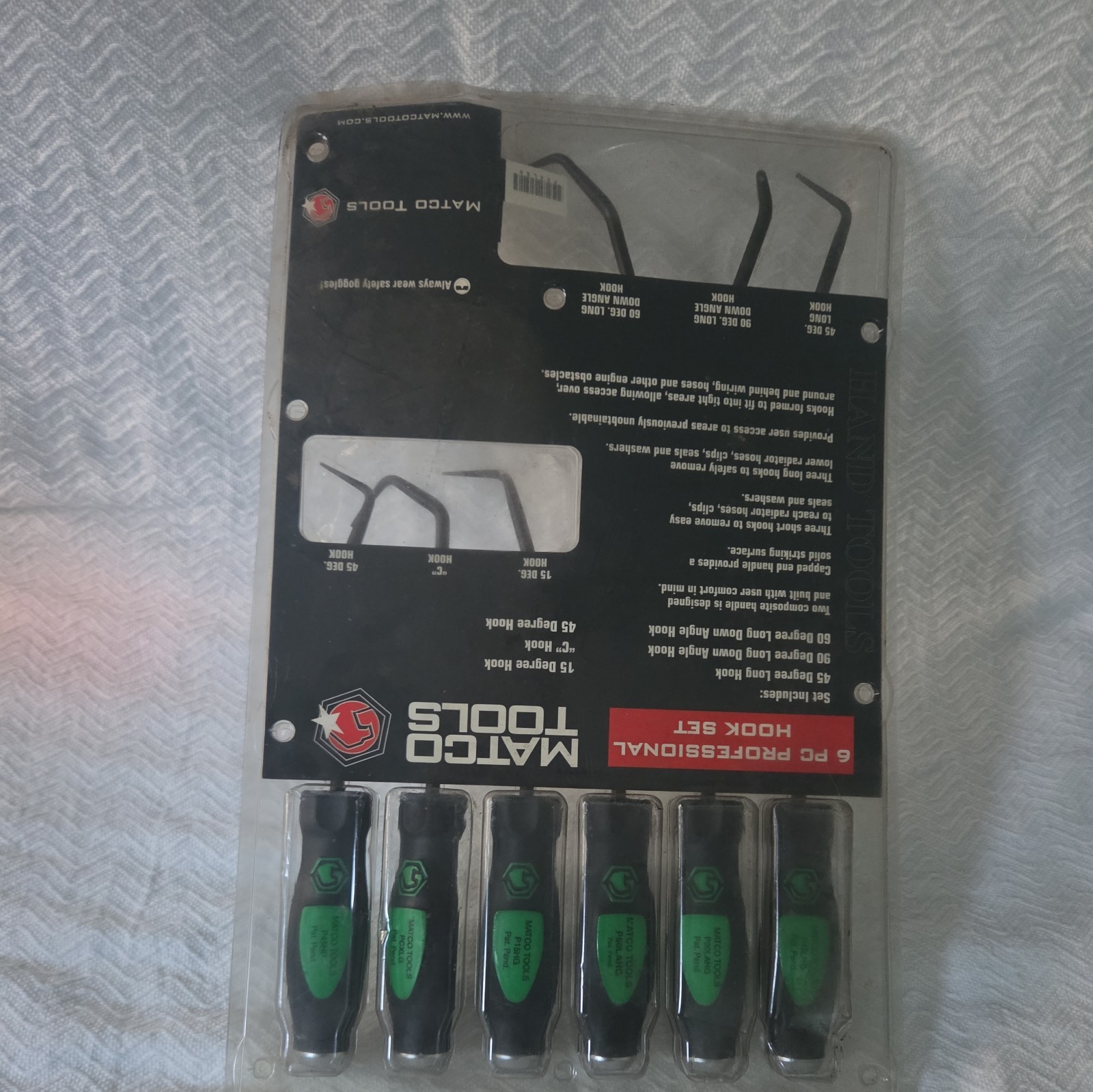 Matco Hook Pick Set 6 pc