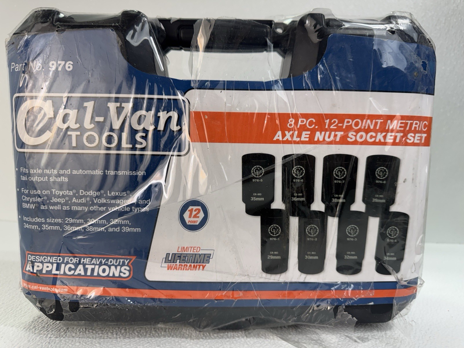 Cal-Van Tools 976 8 Piece 12 Point Axle Nut Socket Set