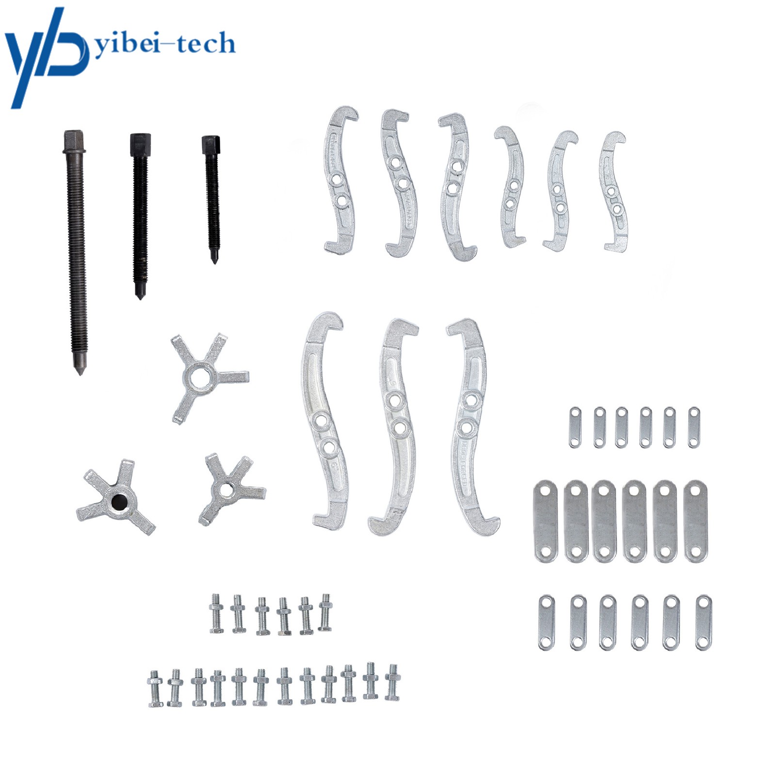 3-Jaw Gear Puller Set 3” 4” 6” Removal Tool Kit 4 Slide Gears Pulley & Flywheel