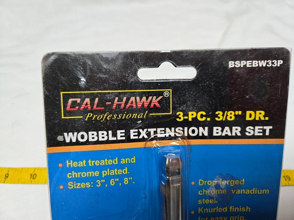 NEW CAL-Hawk 3/8″ DR. 3PC WOBBLE EXTENSION SET – 3″,6″ & 8″