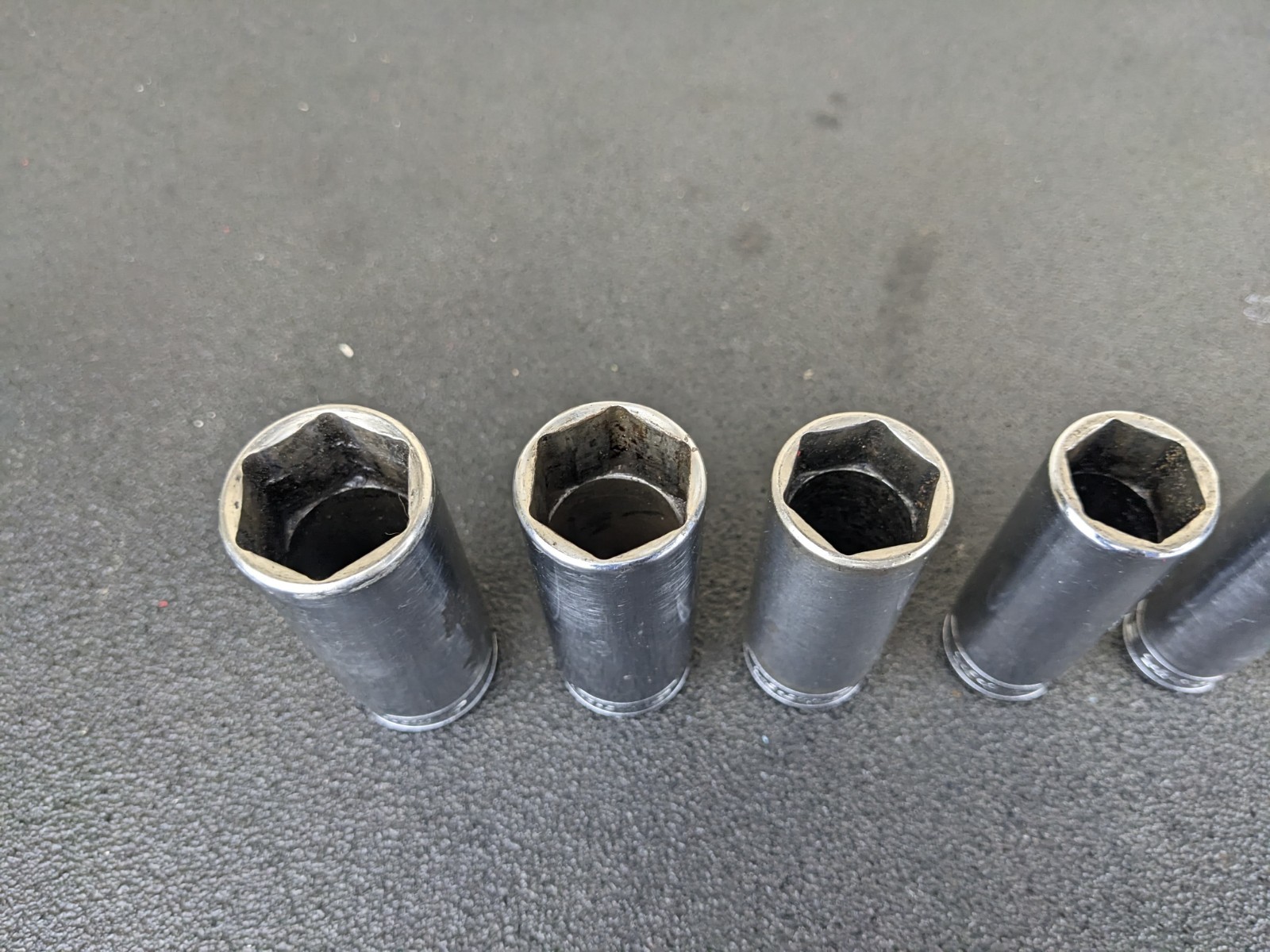 #bo727 Snap-on 211SFSY 1/4″ 7/8″ SAE 11-Piece 3/8″ Drive 6-Point Deep Socket Set