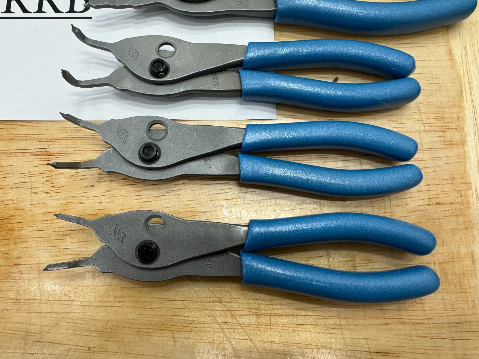 Snap-on Tools USA NEW RARE PEARL BLUE 12PC MASTER Snap Ring Plier Set SRPCR112PB