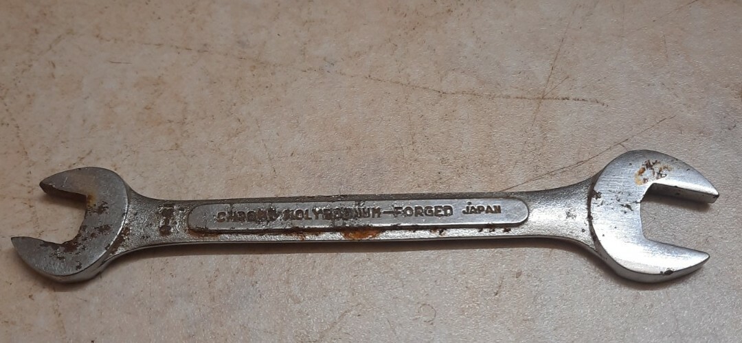 VINTAGE -ETC-INDUSTRIAL SPANNER-JAPAN-CLASSIC CAR MOTORCYCLE 3/8 × 7/16