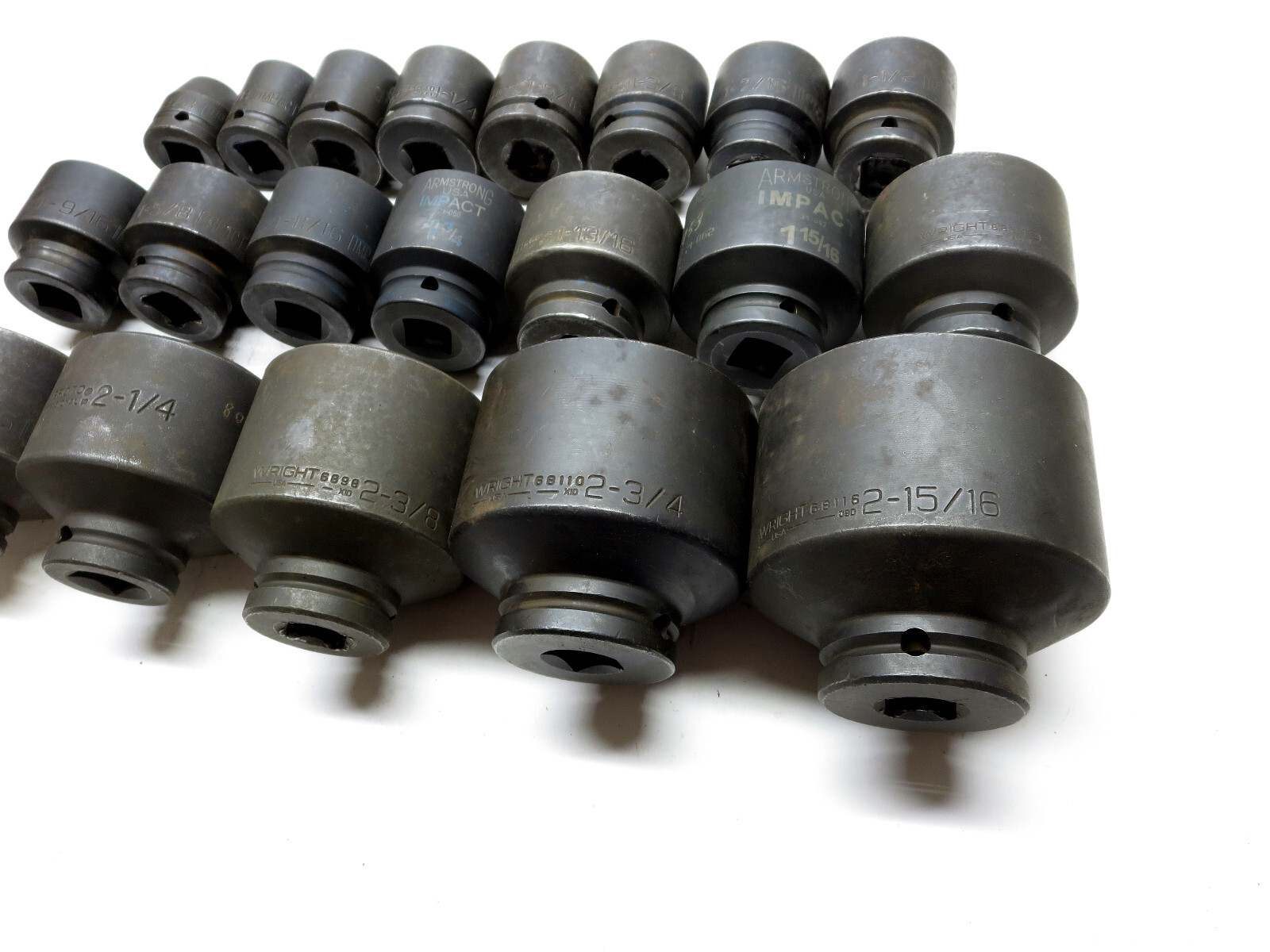 Armstrong & Wright Domestic 3/4 Impact Socket Set of 20 pcs 3/4 – 2-15/16″ USA