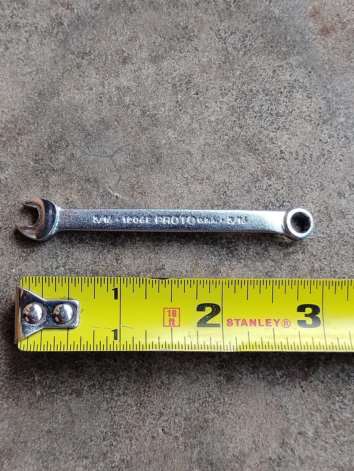 PROTO 1206E Combination Wrench 3/16” USA