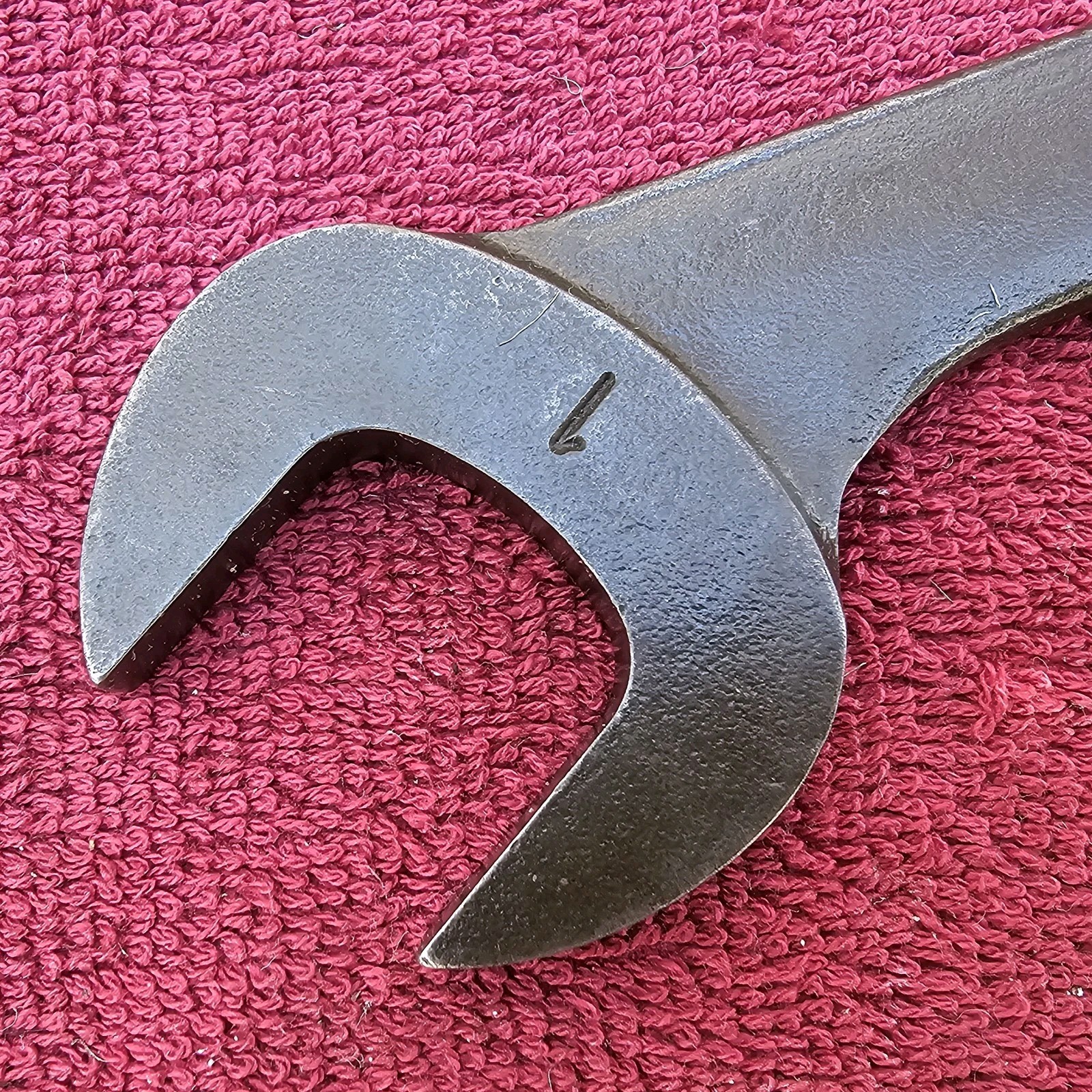 1986 Snap-on 1″ 4 Way Head Open End Wrench Black Industrial Finish GVS32