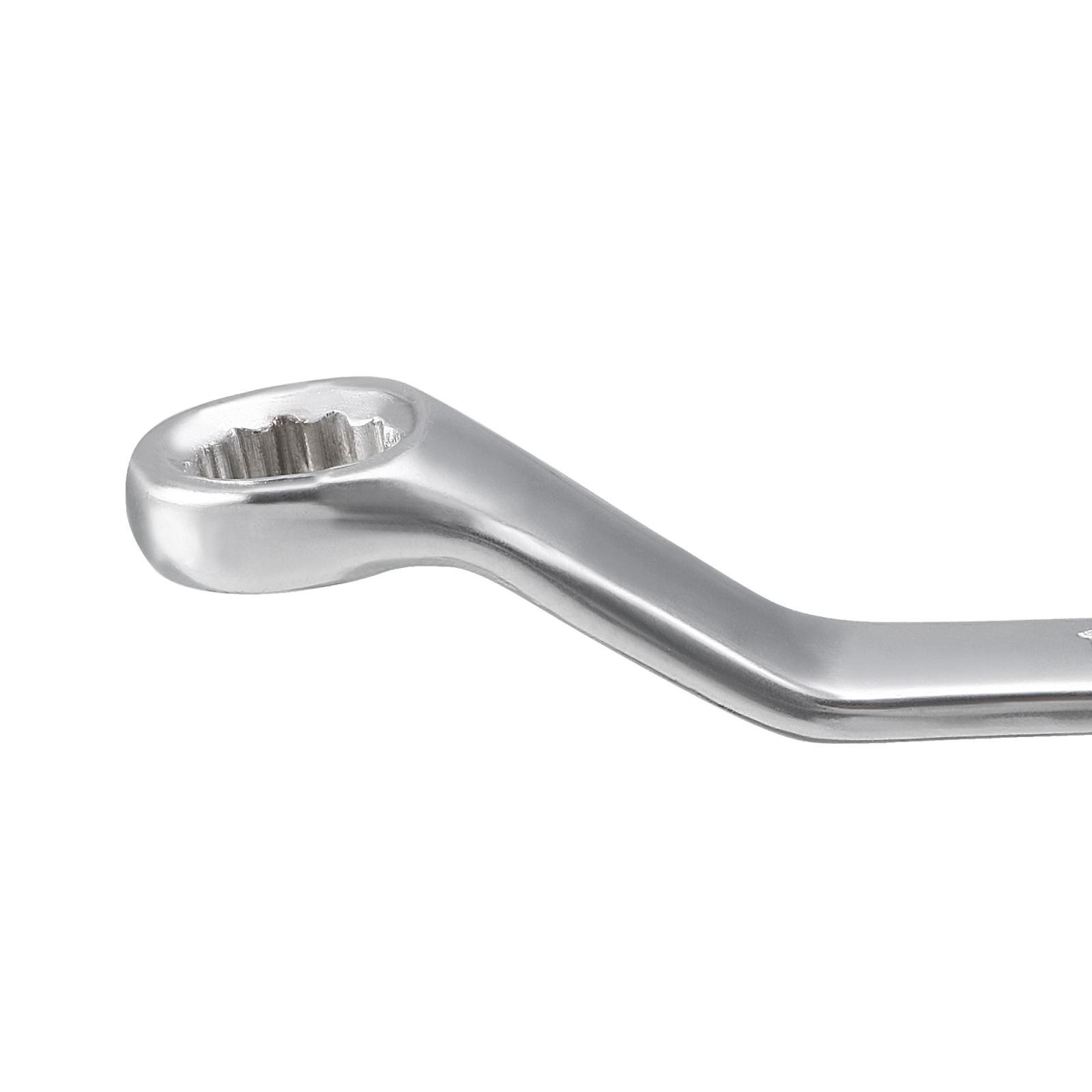 Metric 12 Point Offset Double Box End Wrench Chrome Plated Cr-V 11mmx13mm