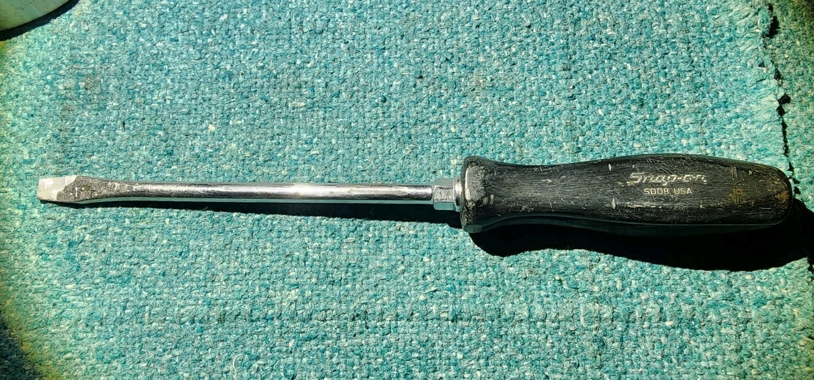 Snap On USA SDD8 3/8″ Blade 8-Inch Shank Screwdriver! 13-1/4″ OAL! Reground Tip!