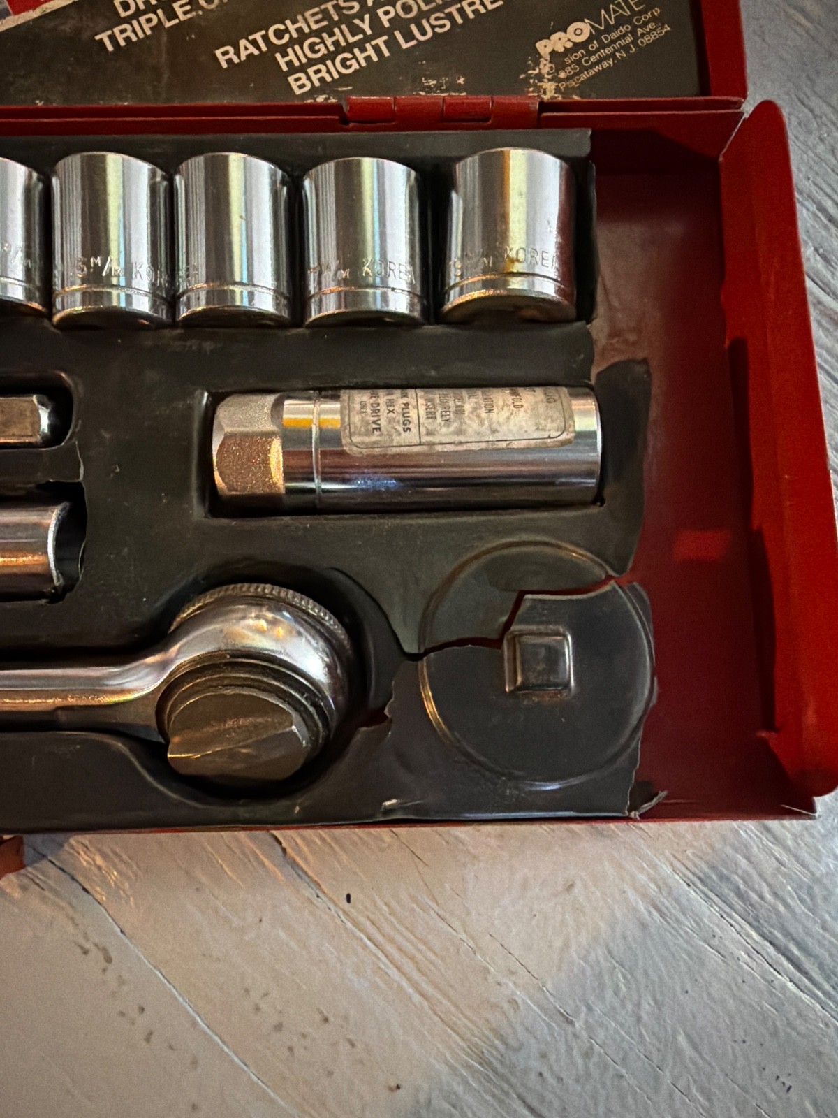 Pro mate by true craft 18 piece 3/8 drive socket set