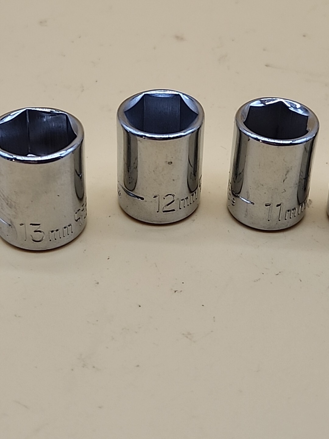 Craftsman 1/4″ Drive 6 Pt EE Series Socket Set 6ea 13mm-9mm,4mm USA