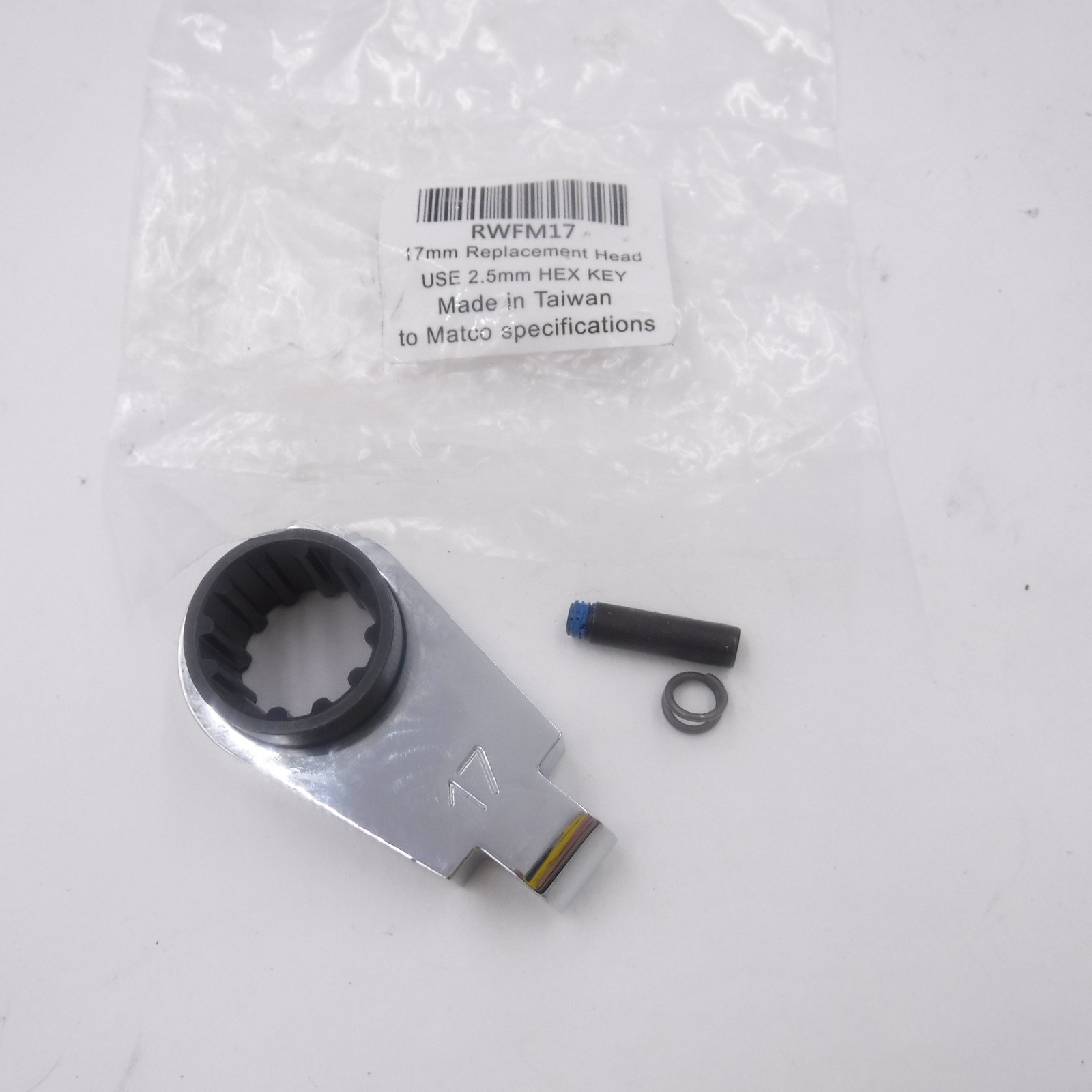 Matco Tools 17mm Flex Ratcheting Flarenut Wrench Replacement Head RWFM17