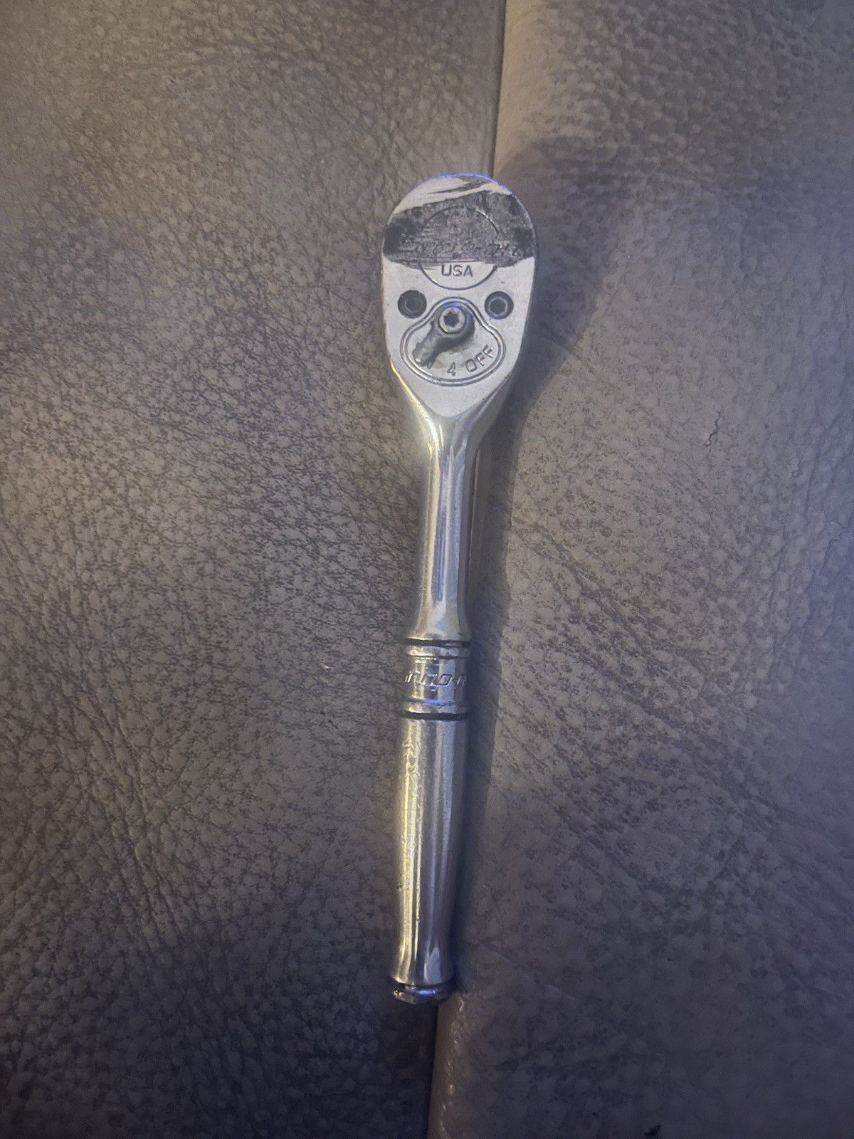 Snap On TM830 1/4” Drive Standard Handle 30 Tooth Ratchet 4.5” Long