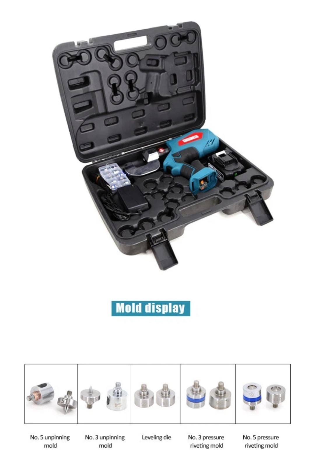 SPR 9100 Aluminum Body Shop Repair Self Piercing Rivet Gun Collision (2 HEADS)