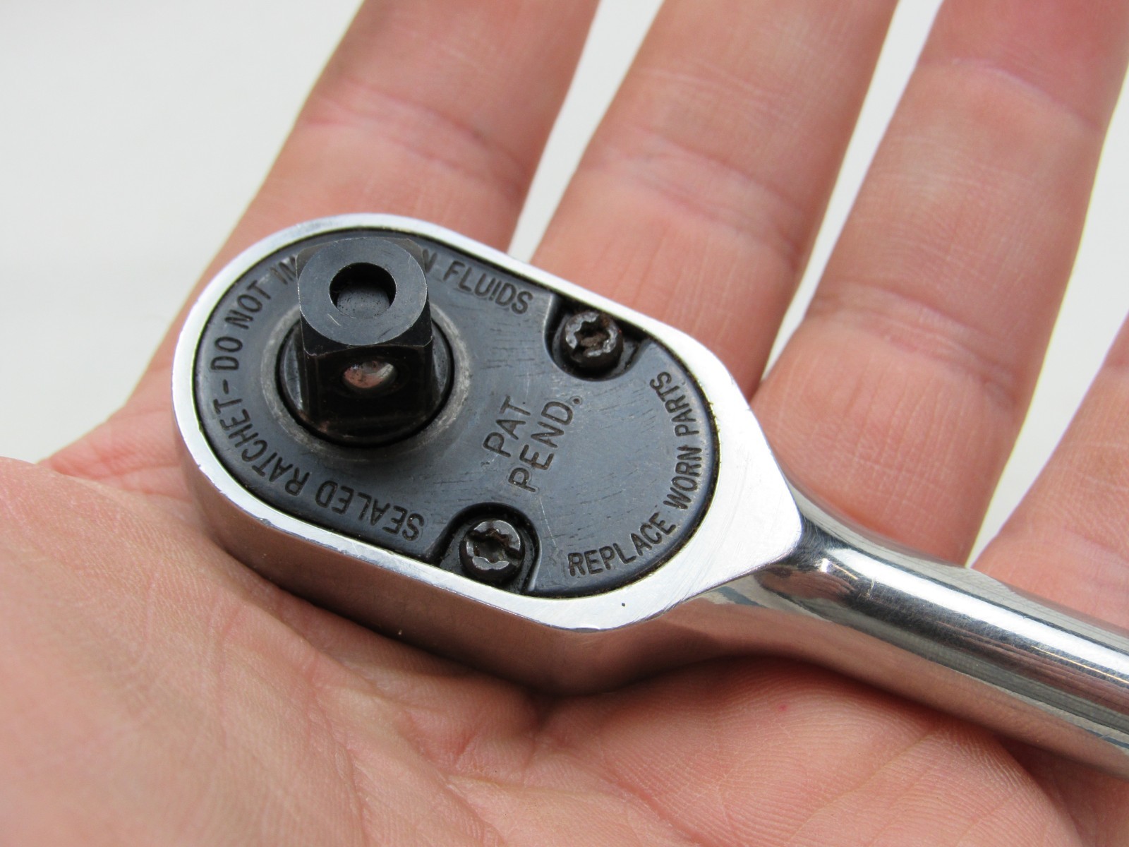 Snap-on 3/8″ Drive Chrome Quick Release Ratchet Dual 80 FR80