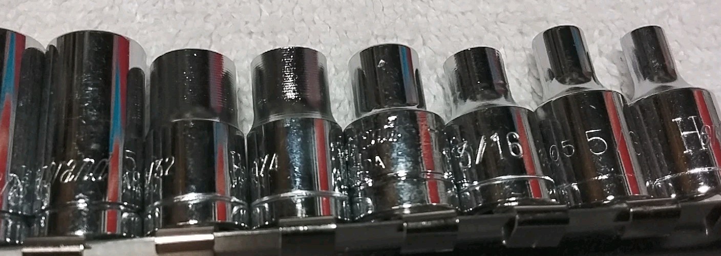 HERBRAND 12PC 1/4″ DRIVE SOCKET SET 6PT SAE USA 🇺🇸