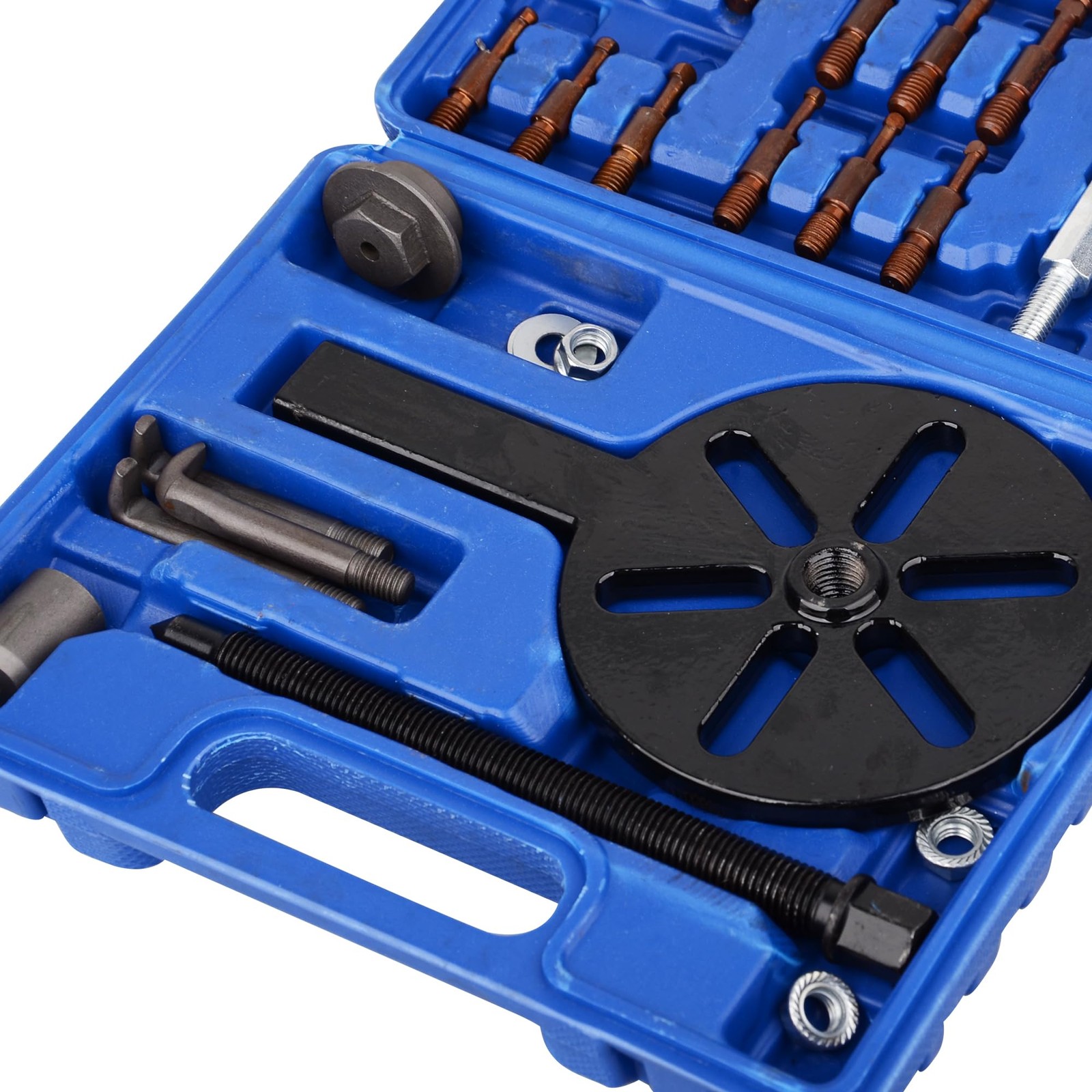 21 In 1 Bearing Puller Set Inner Hole Three-Jaw With Curved Hook 6 Collets