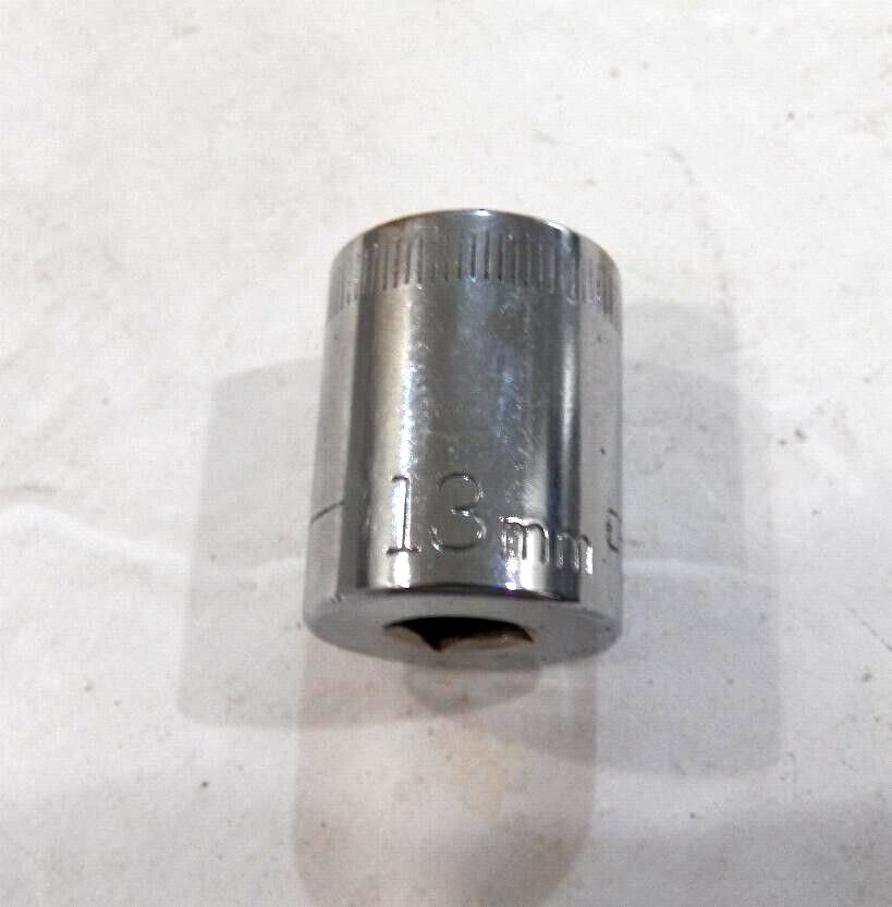 Craftsman 13mm 6-Pt 1/4-Dr Metric Socket Top Knurl #43514 -G- Made in USA